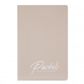 Тетрадка Pastels, 17 X 24 см, 60 листа, широки редове, беж Gipta 177418 