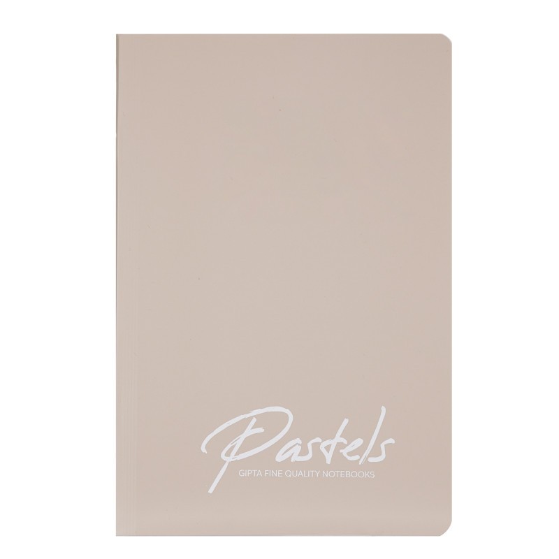 Тетрадка Pastels, 17 X 24 см, 60 листа, широки редове, беж  177418