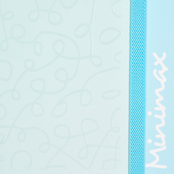 Тетрадка Minimax с оганичителен ластик, 17 X 24 см, 100 листа, широки редове, син Gipta 177586 3