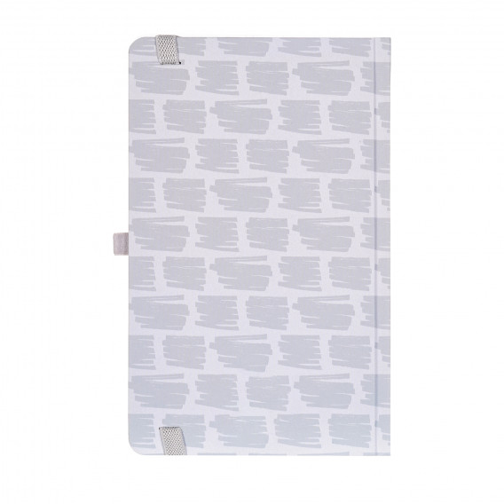 Тетрадка Smooth notes с оганичителен ластик, 13 X 21 см, 120 листа, широки редове, сив Gipta 177708 3