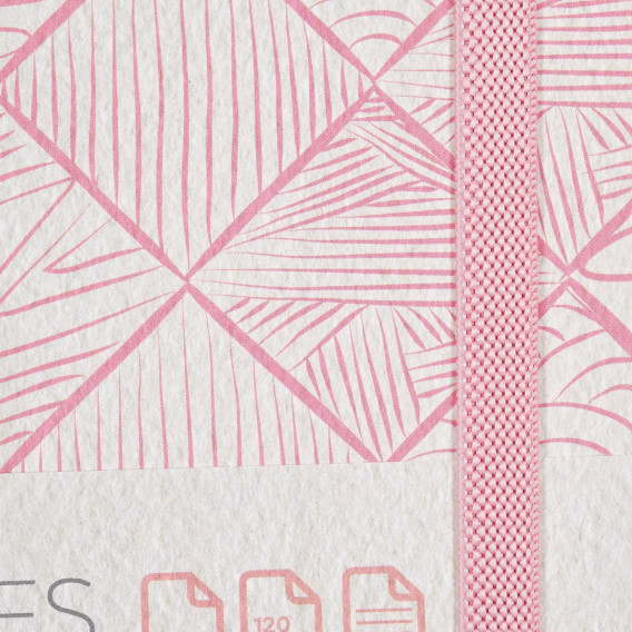 Тетрадка S notes с оганичителен ластик, 13 X 21 см, 120 листа, широки редове, розов Gipta 177720 3