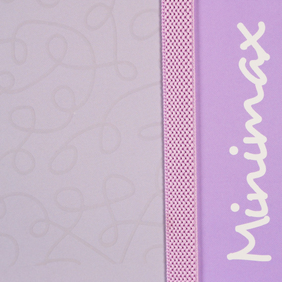 Тетрадка Minimax с оганичителен ластик, 17 X 24 см, 100 листа, широки редове, лилав/ сив Gipta 177871 2
