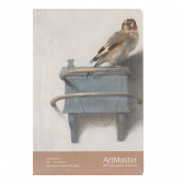 Тетрадка ArtMaster птица, 17 X 24 см, 60 листа, широки редове, беж Gipta 177886 