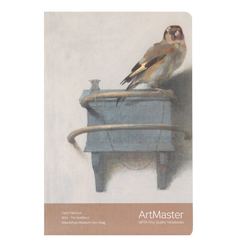 Тетрадка ArtMaster птица, 17 X 24 см, 60 листа, широки редове, беж  177886