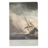 Тетрадка ArtMaster, 17 X 24 см, 60 листа, широки редове, сив Gipta 177907 
