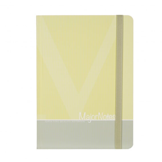 Тетрадка Major Notes с разделителен ластик, А 5, 120 листа, широки редове, жълт Gipta 178205 