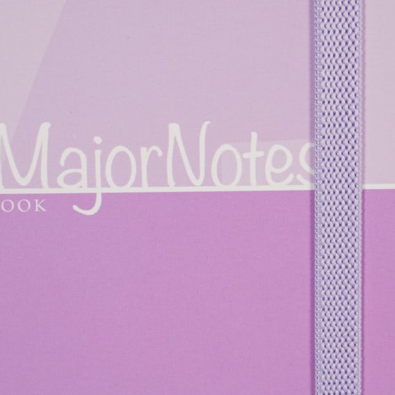 Тетрадка Major Notes с разделителен ластик, 19 X 26 см, 120 листа, широки редове, лилав Gipta 178222 2