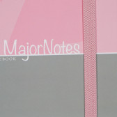 Тетрадка Major Notes с разделителен ластик, 19 X 26 см, 120 листа, широки редове, розов Gipta 178234 2