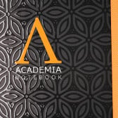 Тетрадка Adamenia с разделителен ластик оранжев акцент, А 4, 120 листа, широки редове, черен Gipta 178250 2
