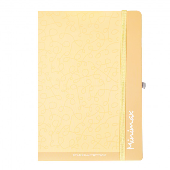 Тетрадка Minimax с разделителен ластик № 11, 19 X 26 см, 120 листа, широки редове, жълт Gipta 178285 
