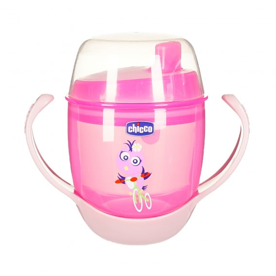 Неразливаща се чаша, Meal Cup, 180 мл., цвят розов Chicco 178330 