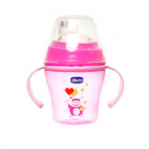 Полипропиленова преходна чаша, Soft cup, 200 мл., цвят: розов Chicco 178340 2