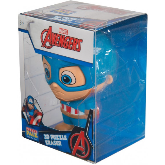 Пъзел - гума 3D Капитан Америка, XL - 9 x 12 см Avengers 178654 3