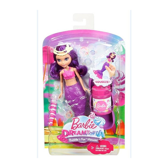Кукла - русалка dreamtopia, с лилава опашка Barbie 17871 