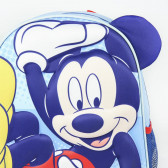Раница на колелца с принт на Мики Маус за момче, синя Mickey Mouse 178788 3