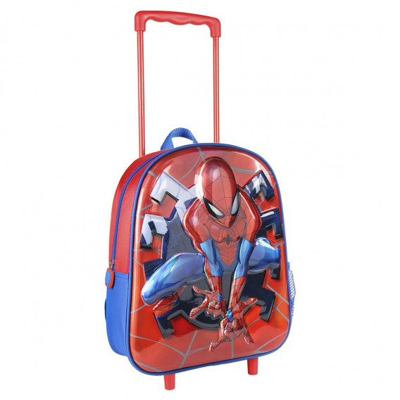 Раница на колелца с 3D принт на Спайдермен за момче, червена Spiderman 178791 