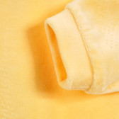 Плюшен гащеризон с дълъг ръкав и весела апликация за бебе, жълт Chicco 179080 3
