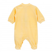 Плюшен гащеризон с дълъг ръкав и весела апликация за бебе, жълт Chicco 179081 4