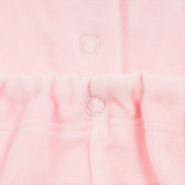 Плюшен гащеризон с къдрички от дантела, розов Chicco 179193 3