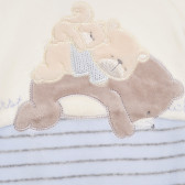 Памучен гащеризон с дълъг ръкав и ританки за бебе момче Chicco 179204 2