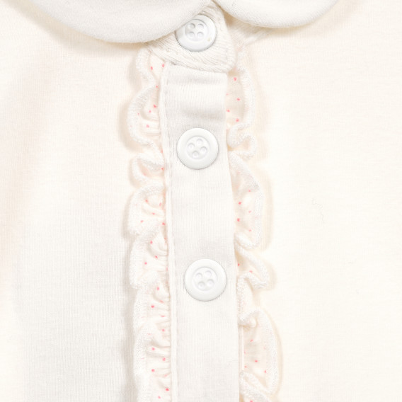 Памучно боди с дълъг ръкав и интересна украса за бебе Chicco 179247 3