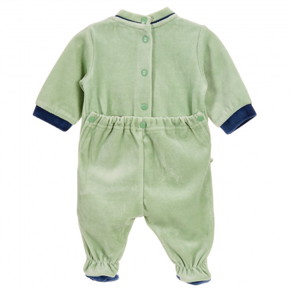 Гащеризон с дълъг ръкав и весела картинка за бебе момче, зелен Chicco 180018 4
