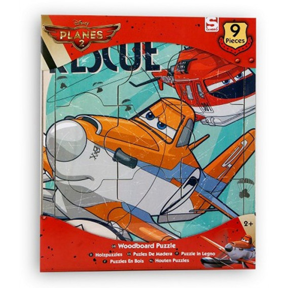мозайка Дървен пъзел "самолети" Dino Toys 18004 
