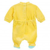 Плюшен гащеризон с дълъг ръкав и апликация лъвче за бебе, жълт Chicco 180042 4