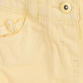Памучен панталон за бебе за момиче жълт Tape a l'oeil 180072 2