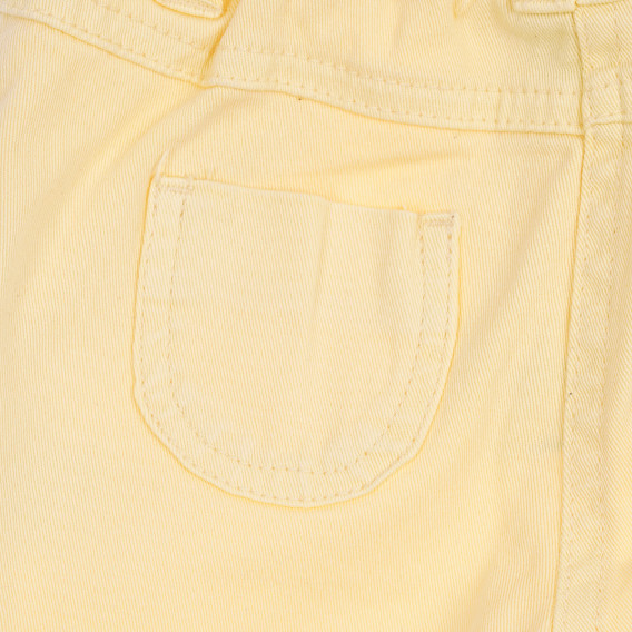 Памучен панталон за бебе за момиче жълт Tape a l'oeil 180073 3