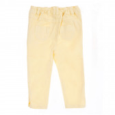 Памучен панталон за бебе за момиче жълт Tape a l'oeil 180074 4