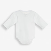 Памучно боди с дълъг ръкав и щампа на еднорог за бебе момиче, бяло PIPPO&PEPPA 180126 4