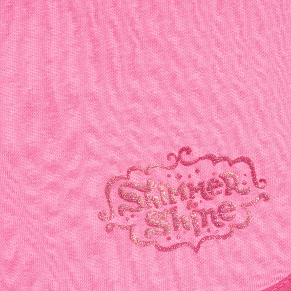 Памучни панталони за бебе за момиче розови Disney 180500 2