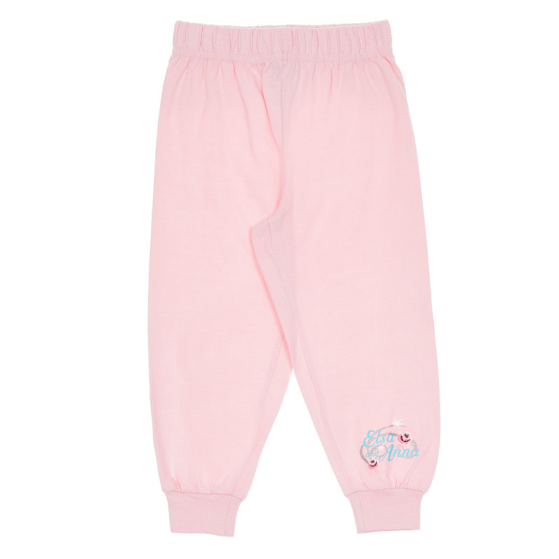 Памучни панталони за бебе за момиче розови  180696