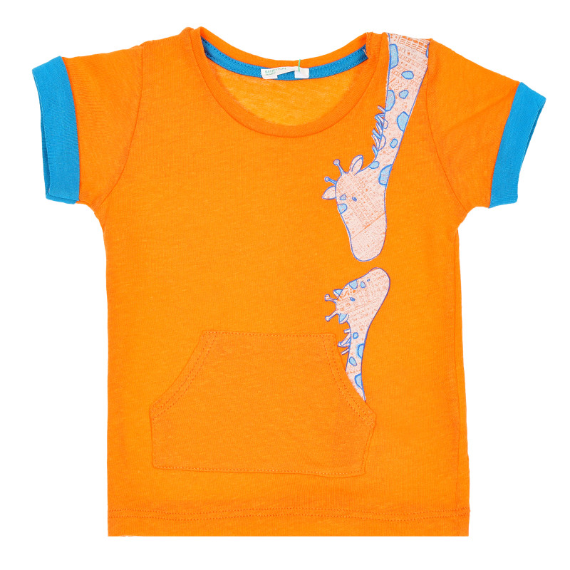 Блуза за бебе оранжева  180810