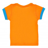 Блуза за бебе оранжева Benetton 180813 4