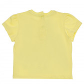 Тениска с щампа на момиченце за бебе, жълта  Chicco 180931 2
