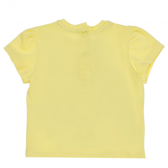 Тениска с щампа на момиченце за бебе, жълта  Chicco 180931 2