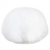 Памучна шапка с козирка за момче бяла Boboli 181004 3