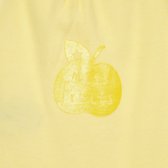 Памучно боди за бебе за момиче жълто Tape a l'oeil 181073 2