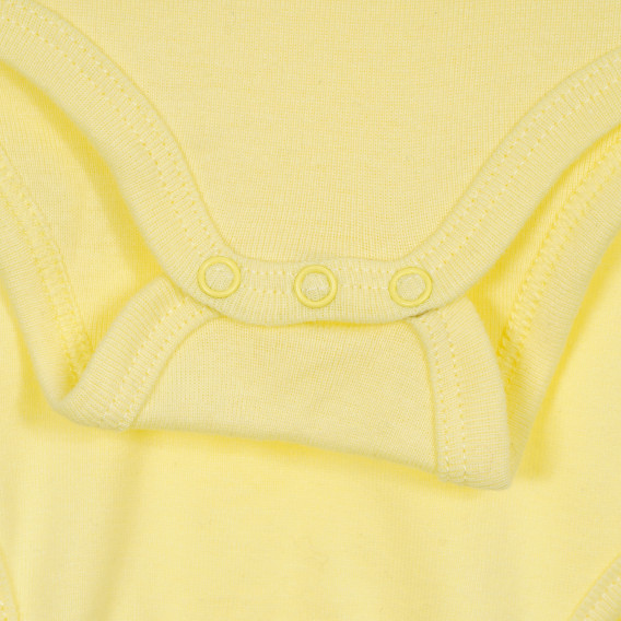 Памучно боди за бебе за момиче жълто Tape a l'oeil 181074 3