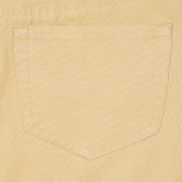 Памучен панталон с пет джоба за момиче кафяв Vitivic 181133 3