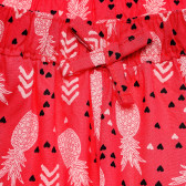 Панталон за момиче с принт на ананаси, червен FZ frendz 181977 2