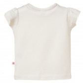 Памучна тениска за бебе, бял цвят Disney 182076 2