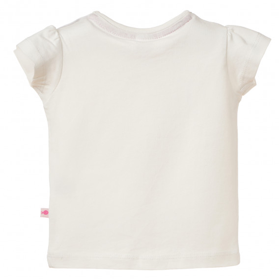 Памучна тениска за бебе, бял цвят Disney 182076 2
