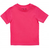 Памучна тениска за момиче, розова FZ frendz 182140 