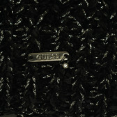 Плетена шапка със сребристи нишки за момиче черна Guess 182190 3