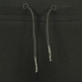 Спортен панталон със сиви кантове за момче черен Guess 182192 3