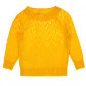Плетен пуловер за момиче жълт Name it 182361 2