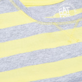 Памучна блуза с къс ръкав и къса дължина за момче EAT ANTS 182451 4